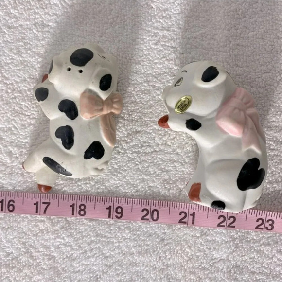 Vintage Cute Ceramic Pigs Salt &  Pepper Shakers - Picture 10 of 10